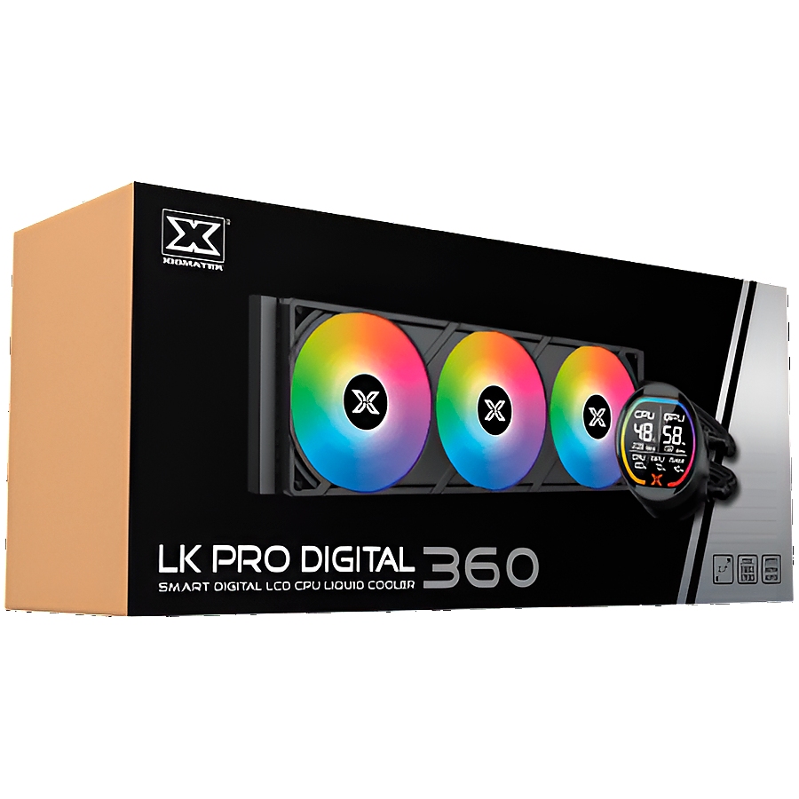 LK Pro 360 Digital EN47404 (BK AIO,Digital LCD Pump & 360mm PWM Fan,Mini ARGB Controller,Intel & AMD & 20xx)