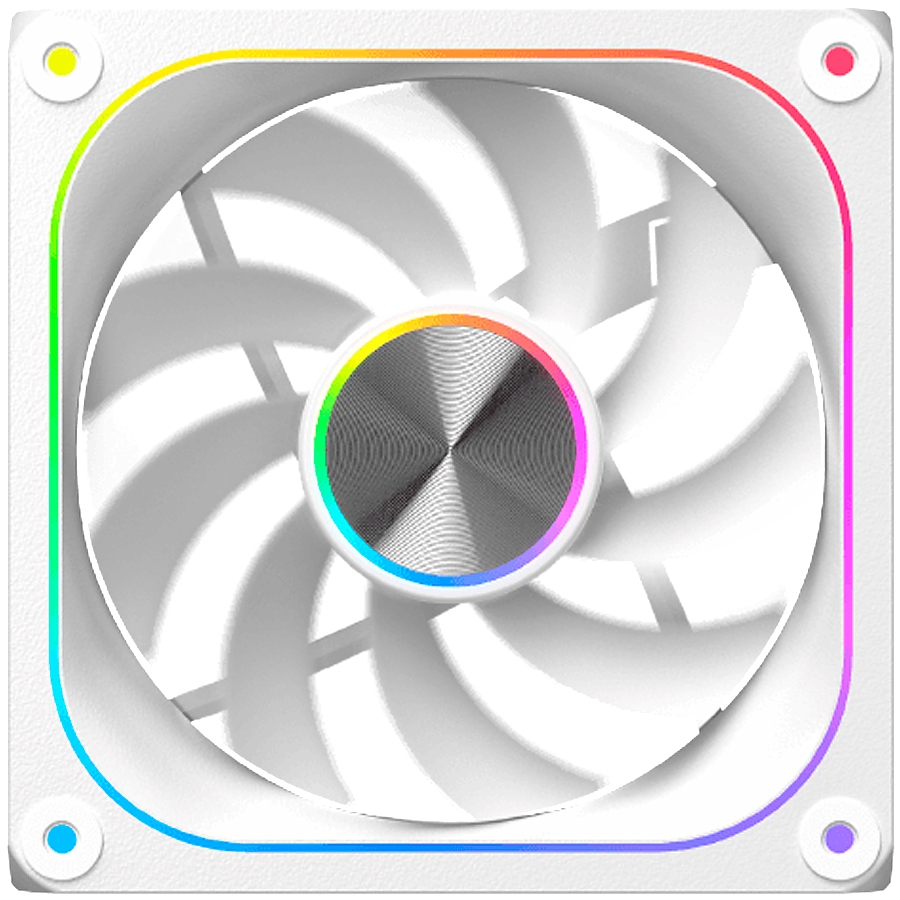 Infinity J22A Arctic Reverse EN49842 (WH, 3PCS J22A PWM Fans, ARGB & PWM Remote Control Box, A Logo Color Box)