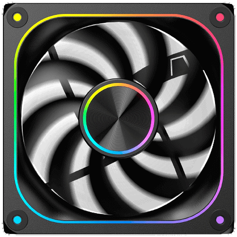 Infinity J22A EN49811 (BK, 3PCS J22A PWM Fans, ARGB & PWM Remote Control Box, A Logo Color Box)
