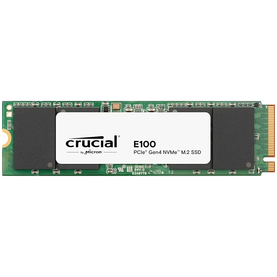 Crucial E100 1TB PCIe Gen4 2280 NVMe M.2 SSD (Tray)