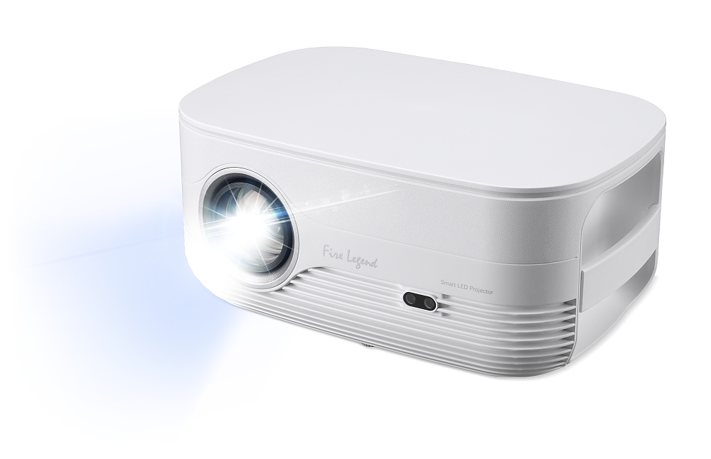 AOPEN Projector QF81 (powered by Acer), portable, LCD, FHD (1920x1080), 13 000 LED Lumens (800 ANSI), 1 000:1, 1.1x, HDMI 1.4, DC Out (5V/0.5A), USB (Type A), Speaker 2x5W, PC Audio 3.5mm, BT In/Out, Smart Projector, WiFi Dongle, 2 kg, White, 2Y