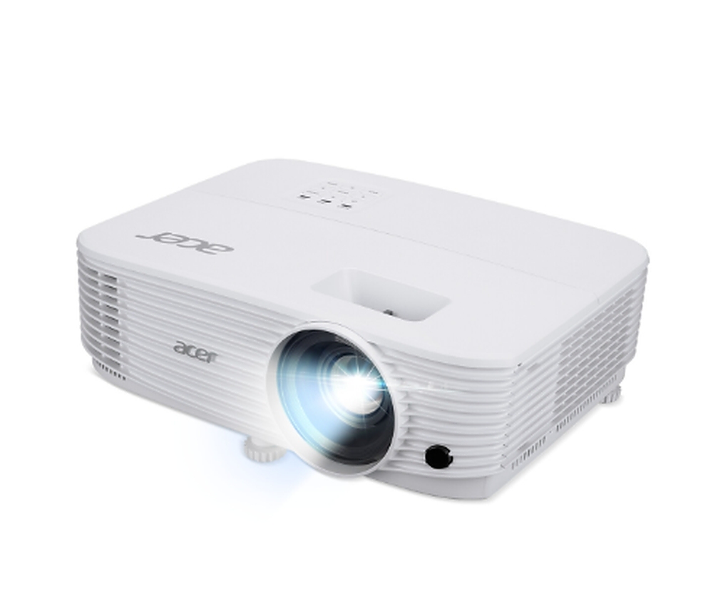 Acer Projector H6542,&nbsp;DLP,&nbsp;FHD (1920x1080), 4000 ANSI Lumens, 13 000:1, 1.1x, 3D ready, 24/7 operation, HDMI 2x1.4, DC Out (5V/1.5A, USB Type A), USB (Type A), RS-232, PC Audio out, Bluelight Shield, Speaker 3W, Bag, 2.4&nbsp;Kg, 2?, White
