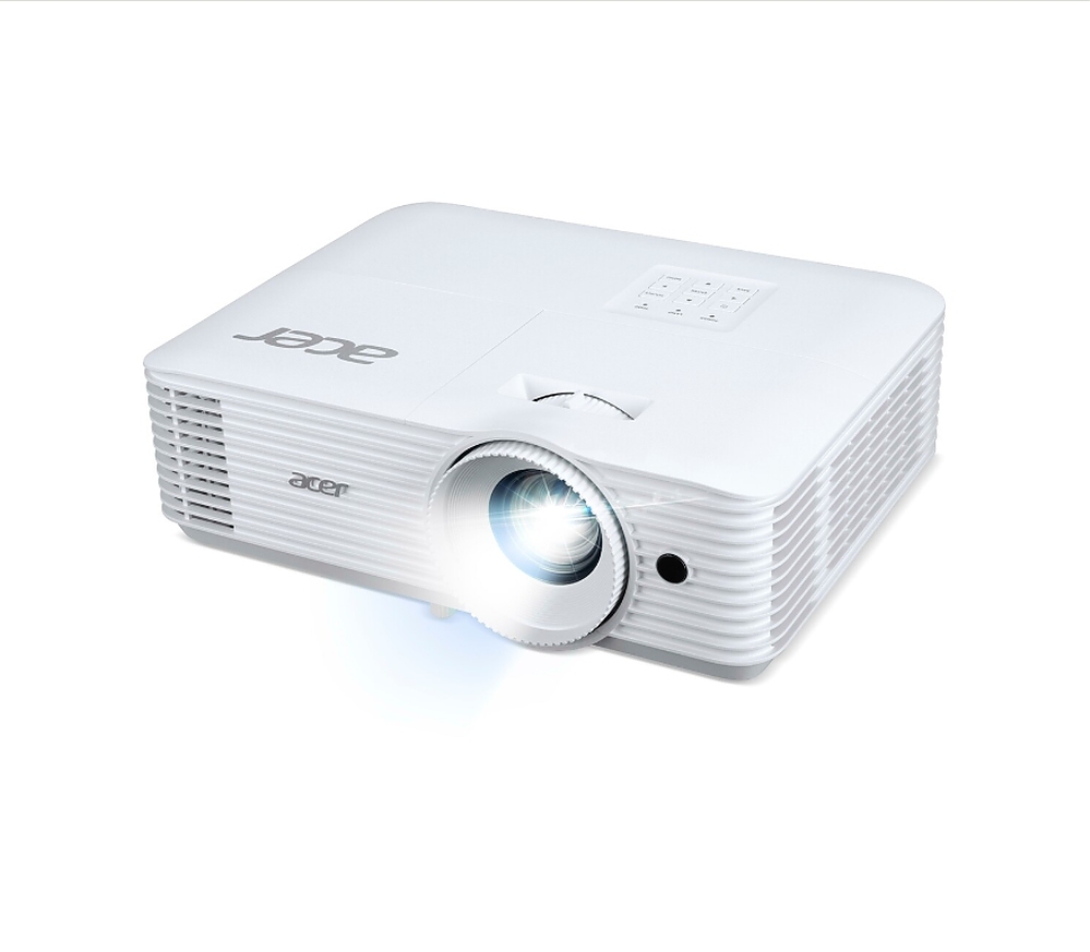 Acer Projector P1258i, DLP, XGA (1024x768), 4800 ANSI Lumens, 20 000:1, 1.3x, HDMI 2x1.4, VGA, DC Out (5V/1A, USB-A), RCA, Audio in/out (3.5mm), Wireless dongle included, Speaker 10W, Bluelight Shield, Bag, 2.8kg, 3Y, White