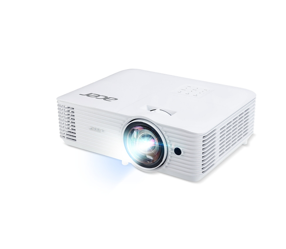 Acer Projector S1287, DLP, Short Throw 0.6, XGA (1024x768), 4000 ANSI Lumens, 20 000:1, 1x, 3D Ready, HDMI 2x1.4, DC Out (5V/1A, USB-A), RS232, Speaker 16W, Bluelight Shield, 3.1 kg, 3Y, White+Natec Warbler 2, Wireless Presenter
