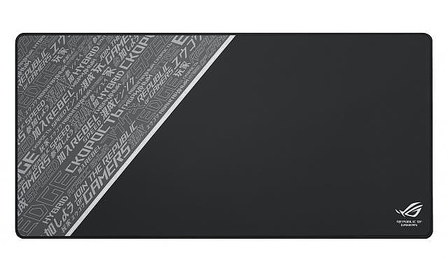 Asus ROG Sheath BLK LTD with extra-large, gaming-optimized cloth surface, anti-fraying stitched frame, and non-slip rubber base,Black