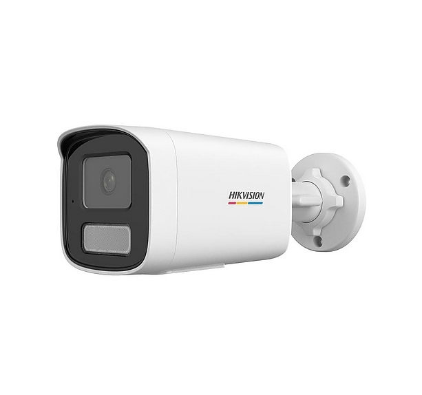 HikVision 4 MP ColorVu 3.0 Fixed Bullet Network Camera, 2.8 mm, F1.0, IR, White Light up to 50m, H.265+, IP67, built-in microphone, 12Vdc/PoE 7.68W