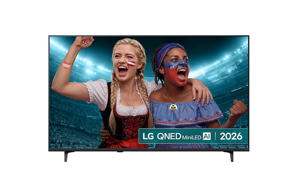 LG 55QNED71B3B., 55" 4K QNED MiniLED Smart TV, 3840x2160, DVB-T2/C/S2, Alpha 7 AI Processor, HDR10 / HLG, webOS 26 ThinQ, VRR / ALLM / HGiG, 4K Super Upscaling, WiFi 5, Bluetooth 5.3, AirPlay 2, LAN, CI, HDMI, AI Sound Pro, Google Cast, 2 pole Stand