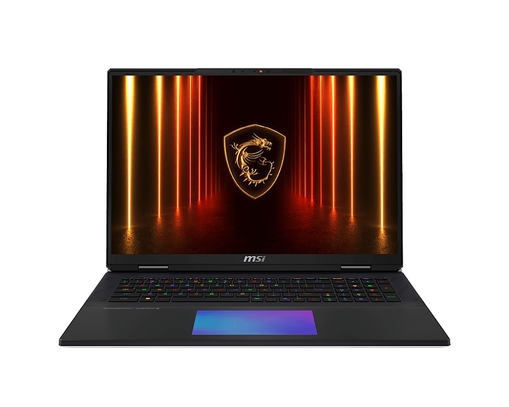 MSI Titan 18 HX AI A2XWJG, NVIDIA GeForce RTX 5090 24GB GDDR7, Intel Core Ultra 9 285HX, 18" 16:10 UHD+ (3840x2400), MiniLED, 120Hz, 64GB DDR5 6400MHz 32GBx2, 2TB NVMe PCIe Gen5x4 SSD, 2TB NVMe PCIe Gen4x4 SSD x2, Intel Killer Wi-Fi 7, Windows11 Pro