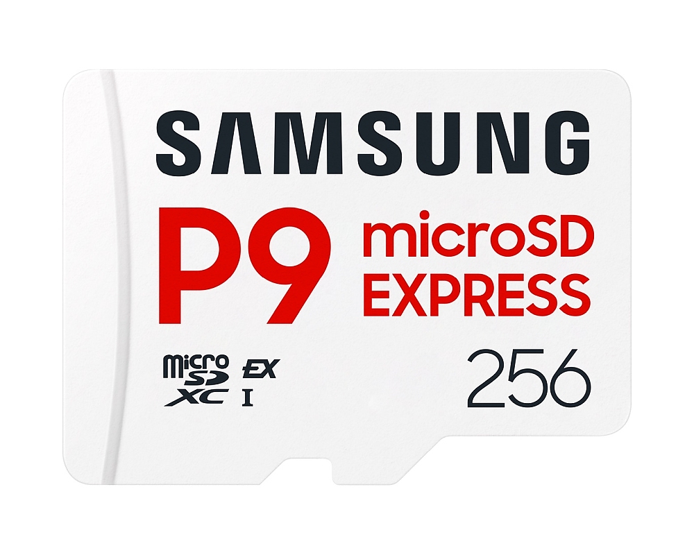 Samsung 256GB micro SD Card P9 Express UHS-I Read 65K IOPS, UHS-I 2K IOPS - Write 52K IOPS, UHS-I 2K IOPS Class 10 U3 V30 A1