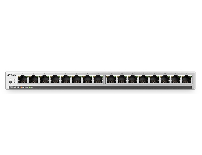 ZyXEL GS1100-16ES  Slimline Unmanaged + 16 port Gigabit - Unmanaged + Switch