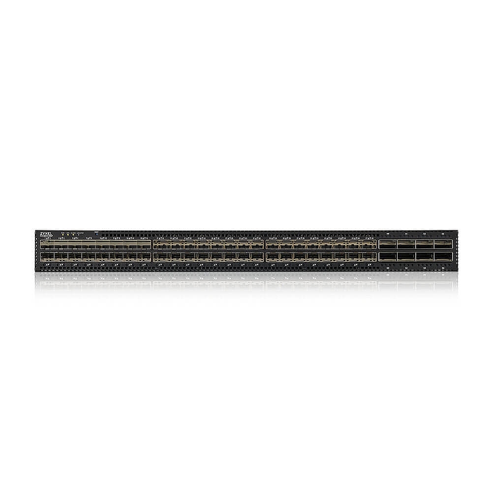 ZyXEL CX4800-56F, EU, 48-port 10/25G L3 Aggregation Fiber Switch with 8 100G Uplink (with 2 AC power supply)