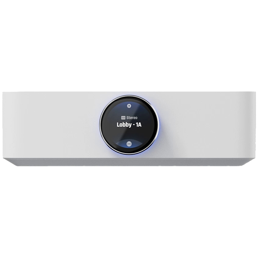 Ubiquiti UPL-Amp-W-EU Premium speaker amplifier designed for high-fidelity multi-zone audio streaming and immersive spatial sound experiences, 130 watts per channel at 8 ohms, 2x speaker terminal outputs with (2) custom-designed banana plugs include