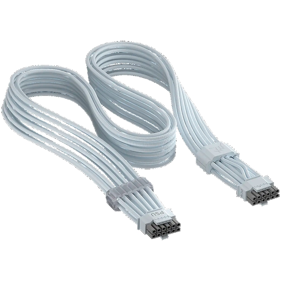 Corsair ThermalProtect Universal PCIe 5.1 600W 12V-2x6 Cable, White