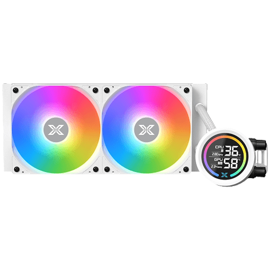 Xigmatek LK Pro 240 Digital Arctic (WH AIO,Digital LCD Pump & 240mm PWM Fan,Mini ARGB Controller,Intel & AMD & 20xx)