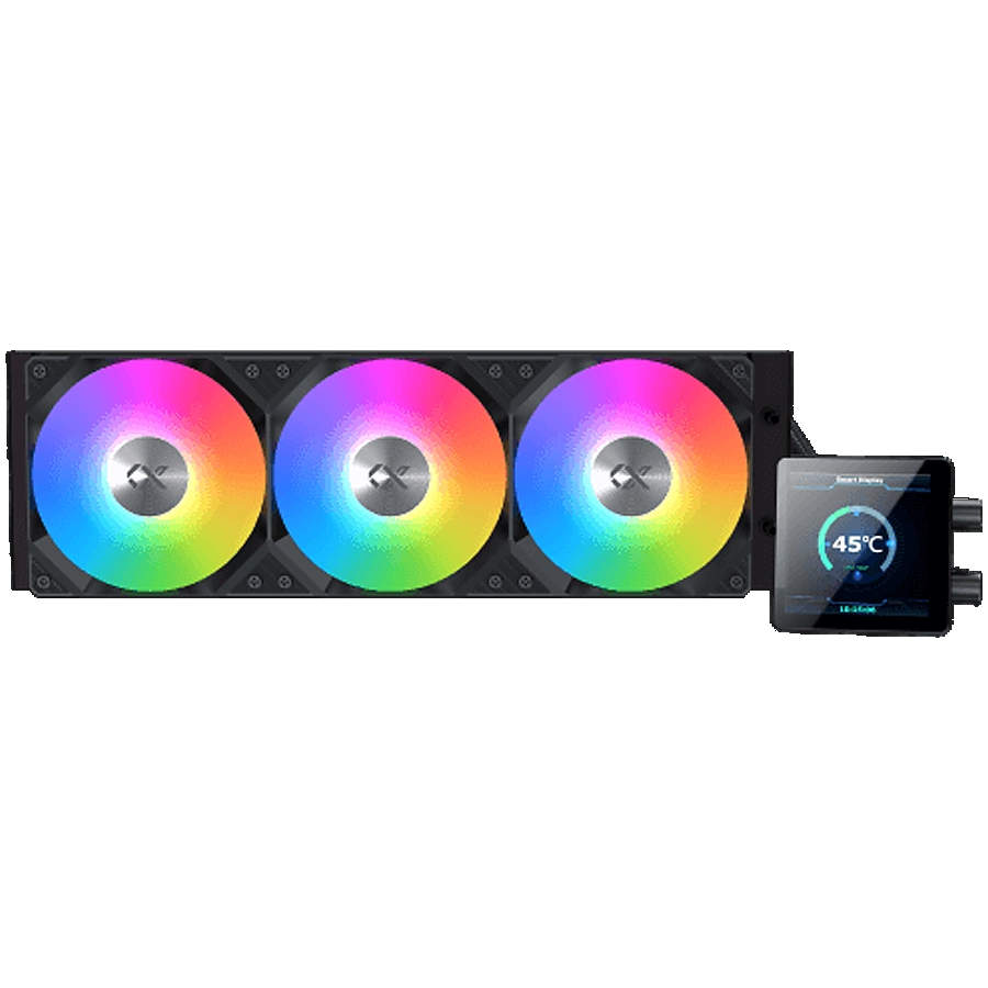 Xigmatek Connect 360 (BK, AIO Liquid Cooler, 3.4"LED Display Pump Head, ARGB PWM Fan, Mini ARGB Controller)