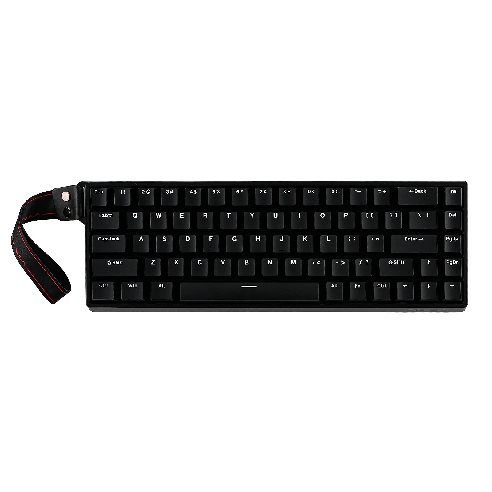 Aula геймърска механична клавиатура Gaming Mechanical Keyboard WIN68 HE 8K  - Greywood Magnetic Switch [Linear] (English US), Black