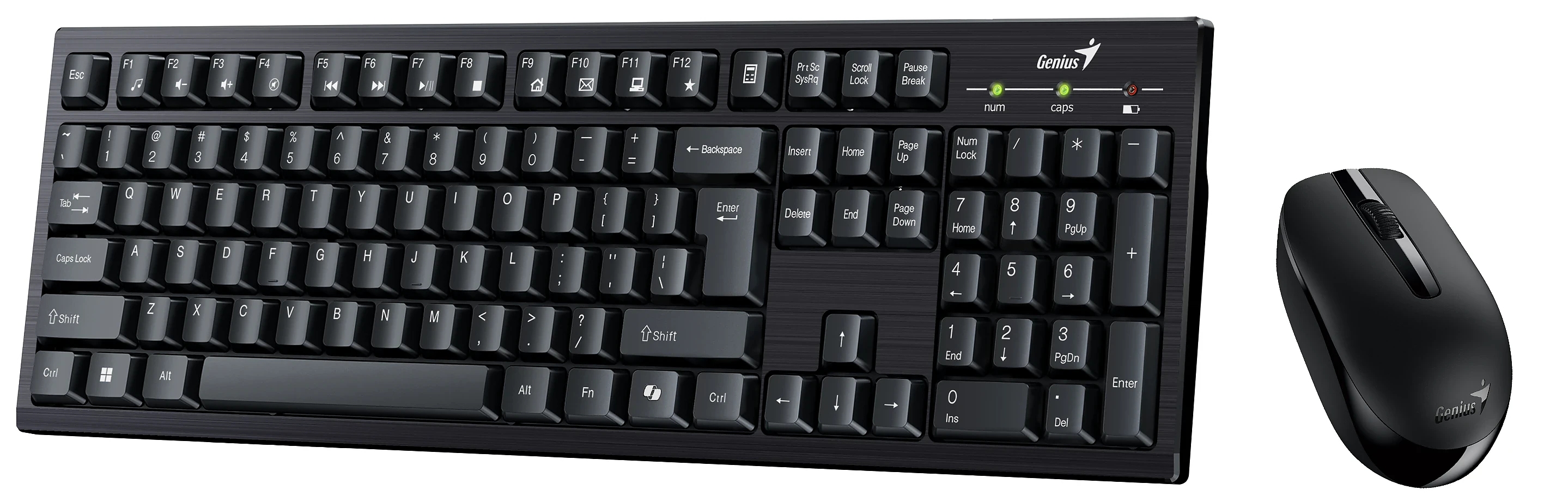 Genius клавиатура и мишка Wireless Keyboard and Mouse - KM-8101 Black - AI, BG, 2.4GHZ