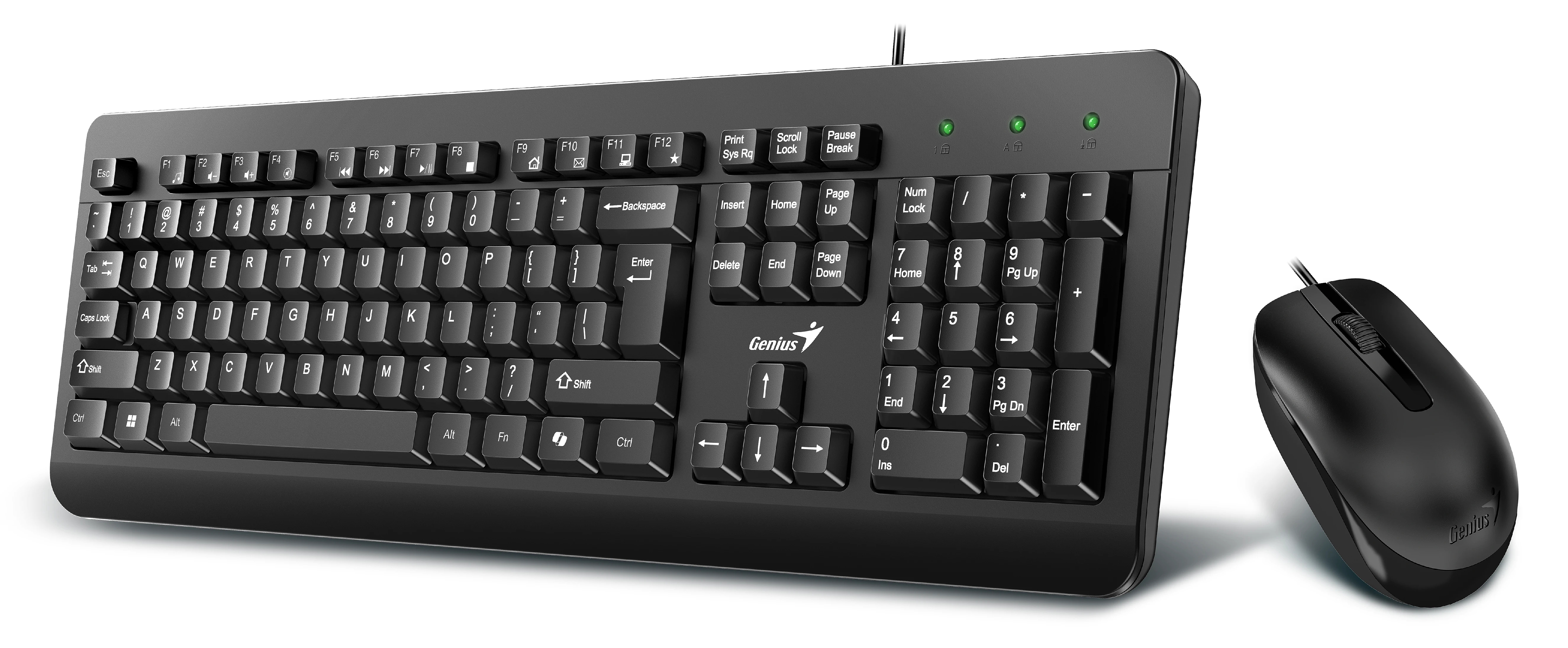 Genius клавиатура и мишка Keyboard and Mouse - KM-160 Black - AI, BG, USB