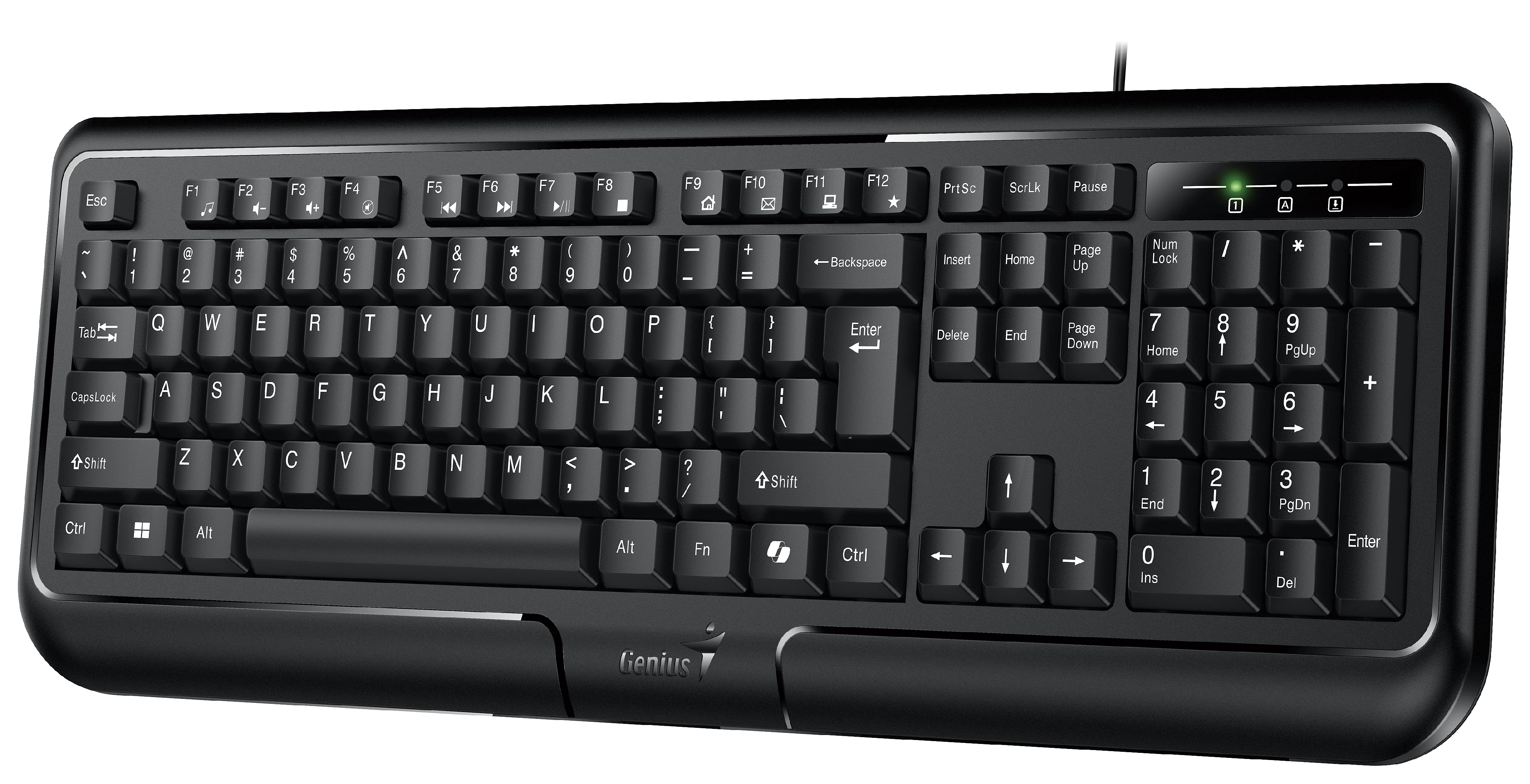 Genius клавиатура кирилизирана Smart Keyboard KB-118 II Black - AI, BG Layout, USB