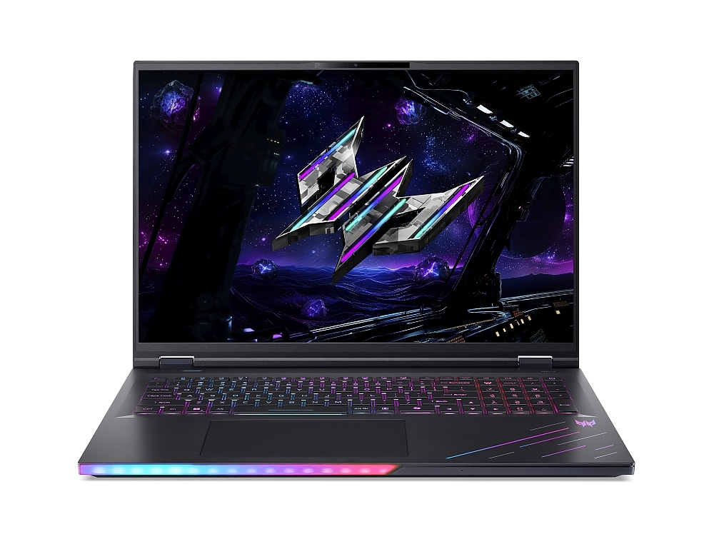 Acer Predator Helios 18 AI, PH18-I71-993P, (Core Ultra 9 290HX Plus up to 5.5GHz, 36MB), 18" WQUXGA (3840x2400) Mini LED 120Hz IPS, 96GB (2*48GB) DDR5, 2048GB PCIe Gen5 SSD, NVIDIA GeForce RTX 5090 24GB GDDR7, WiFi 7, FHD Cam, Copilot+ ready, Win 11 PRO
