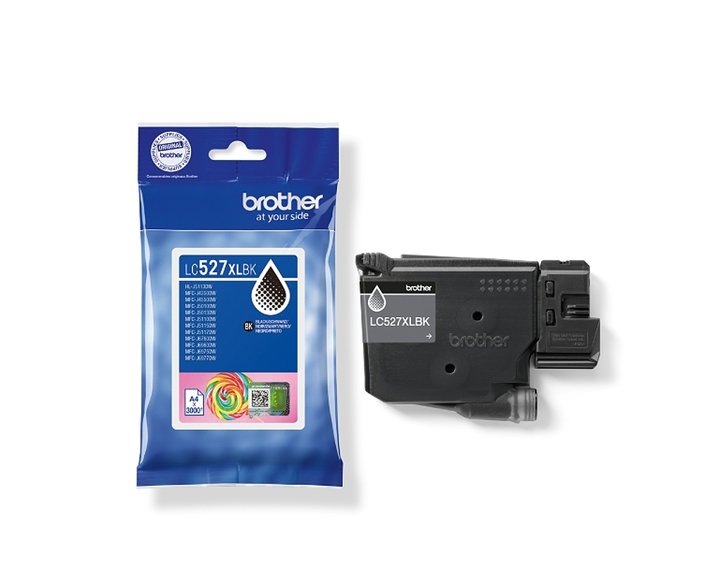 Brother LC527XLBK  Black Ink Cartridge for MFCJ5010DW/MFCJ5110DW - 3000 page yield