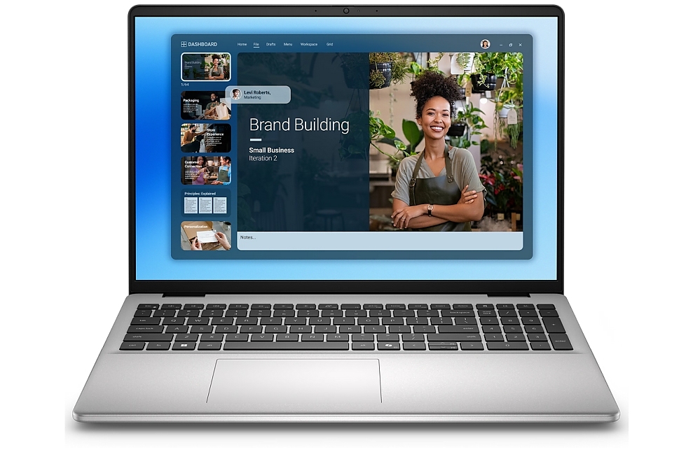 Dell 16 DC16251, Intel Core 7 150U (10 cores, up to 5.4 GHz), 16.0" FHD+(1920x1200) AG 300nits, 32GB, 2x16GB, DDR5, 5200MT/s, 1TB M.2 PCIe, Intel Graphics, Cam, FPR, Wi-Fi 6E, Backlit Kb, Ubuntu, Silver, Aluminium,3Y BO