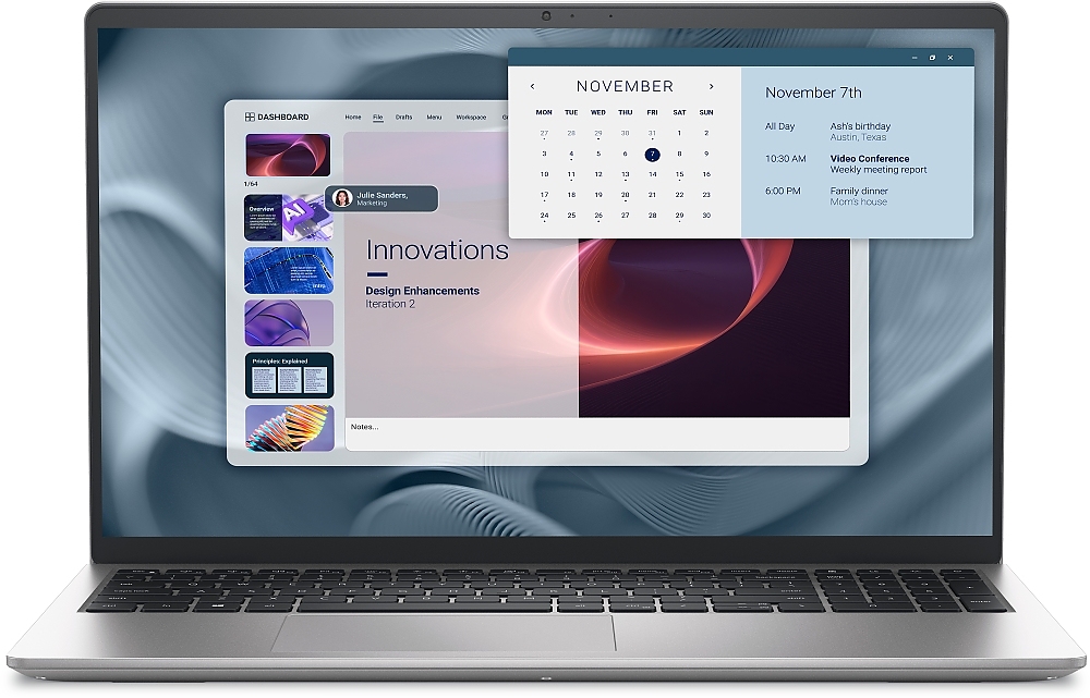 Dell Pro 15 Essential PV15250, Intel Core i7-1355U (10 cores, up to 5.00 GHz), 15.6" FHD (1920x1080) 120Hz WVA AG, 16 GB, 1x16GB, DDR5, 5200 MT/s, 512GB M.2 PCIe NVMe, Intel UHD Graphics, FHD RGB cam, Wi-Fi 6, FPR, Backlit, Ubuntu, Platinum Silver (Al