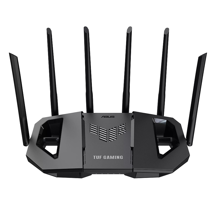 AsusTUF Gaming, BE6500 Dual Band WiFi 7 Router, 4K-QAM, Multi-Link Operation (MLO), Quad 2.5GbE port, Mobile Game Mode, Gear Accelerator, Gaming Port, Open NAT, Smart Home Master, Subscription-Free Security,  AiMesh support, 4G/5G Auto Mobile Tethering