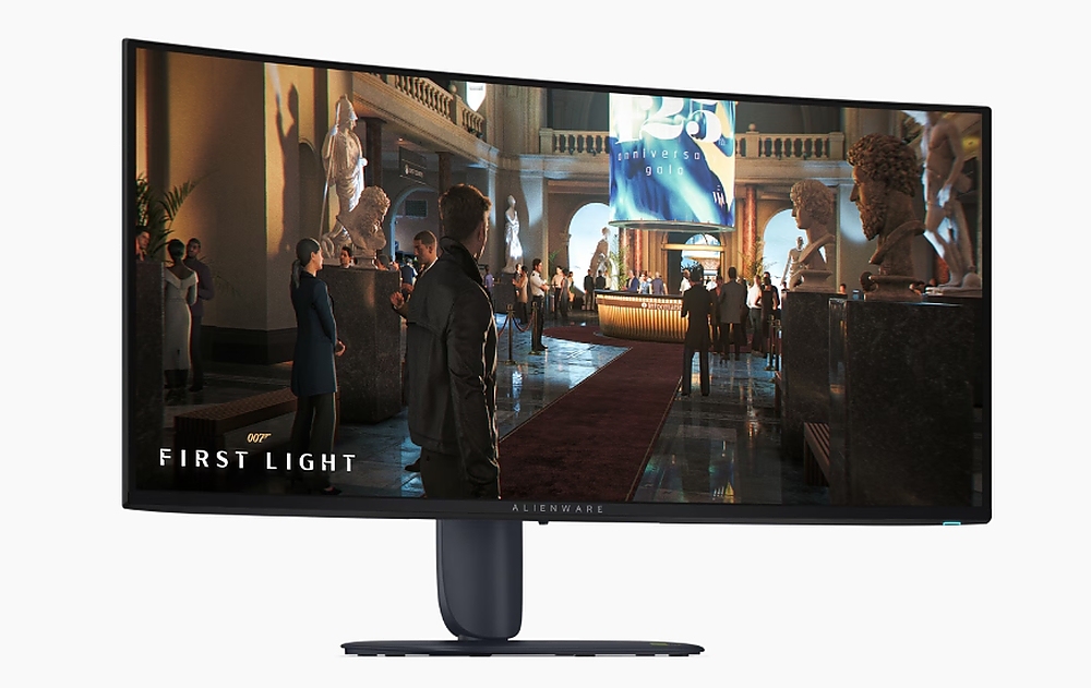 Dell Alienware AW3426DW, 34" QD-OLED 21:9, UW-QHD 3440x1440, AR, 99% DCI-P3, NVIDIA G-SYNC Compatible + AMD FreeSync, 280Hz, 0.03 ms GTG, 1,500,000:1, 300 cd/m2, HDR, VRR, HDMI, DP, USB Hub, Height Adjustable, Pivot, Swivel, Tilt, Black