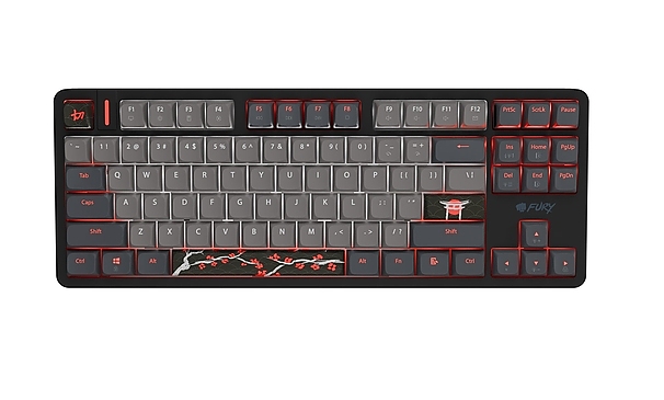 Fury Gaming Keyboard Kanabo K6, US layout, Magnetic backlight, Mechanical, Black-Grey