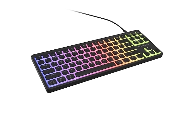 Genesis Gaming Keyboard Thor 430 TKL, US, RGB Mechanical Outemu, Pink, Silent, Hot Swap Slim, Black