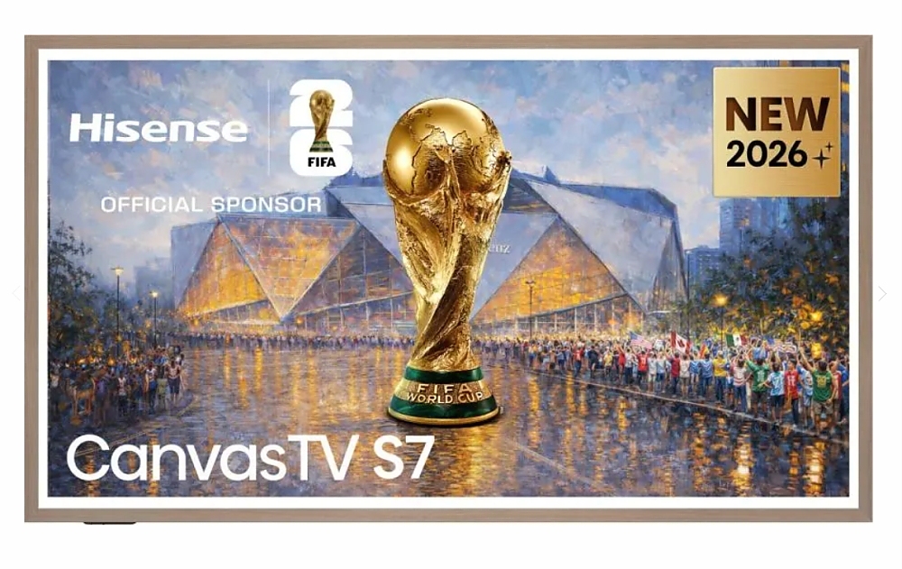 Hisense CanvasTV, 55",QLED 4K Ultra HD 3840x2160, 144hz, 4000:1, 400 nits, 16:9,VIDAA Smart OS,DTS Virtual X,HDR,HDR 10+,Dolby vision IQ, 4 xHDMI,2x10 W + 2x8 W,DVB-T2/T/C/S2/S, Black