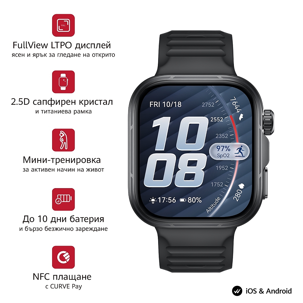 Huawei Watch Fit 5 Pro Niki-B29F Black