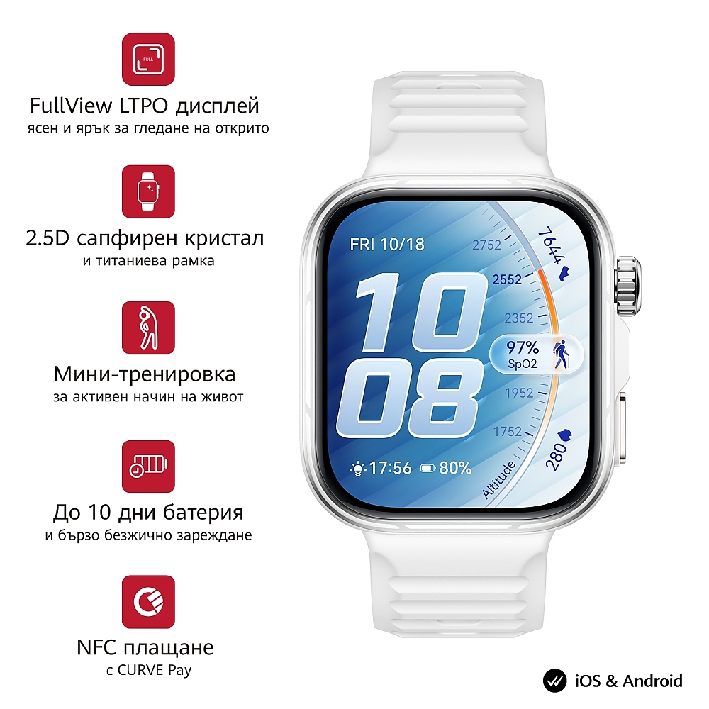 Huawei Watch Fit 5 Pro Niki-B29FS White