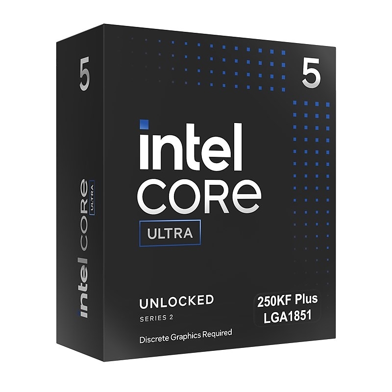 Intel Core Ultra 5 250KF 14C/14T (eC 3.3GHz / pC 4.2GHz / 5.3GHz Boost, 30MB, 159W, LGA1851)