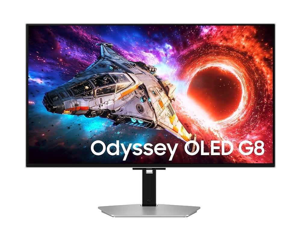 Samsung 32'' LS32HG800SU Odyssey OLED G8 4K 3840x2160 0.03ms 240Hz Glare Free DP 2.1 (UHBR20) & USB-C (98W) Silver + Logitech G102 Mouse, Lightsync RGB, 8000 DPI, 6 Programmable Buttons, Black