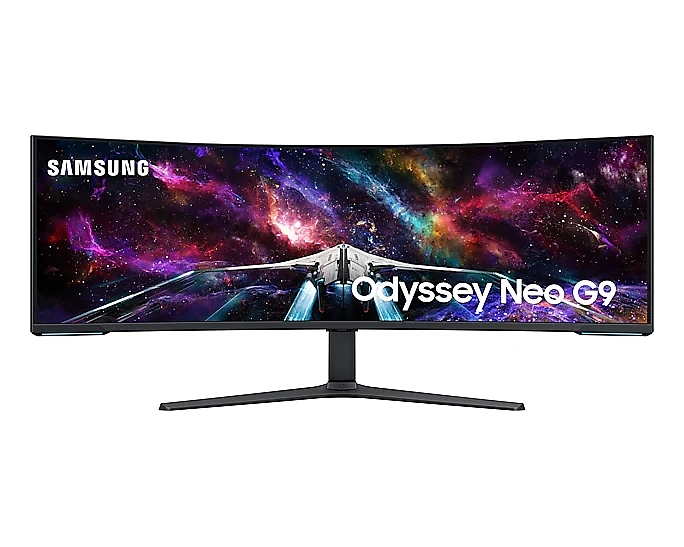 Samsung LS57CG952, 57" Odyssey Neo G95NC 57" Quantum Mini-LED Dual UHD, 7680x2160, 240Hz 1ms, HDMI, USB Hub, White/Black + Logitech G102 Mouse, Lightsync RGB, 8000 DPI, 6 Programmable Buttons, Black