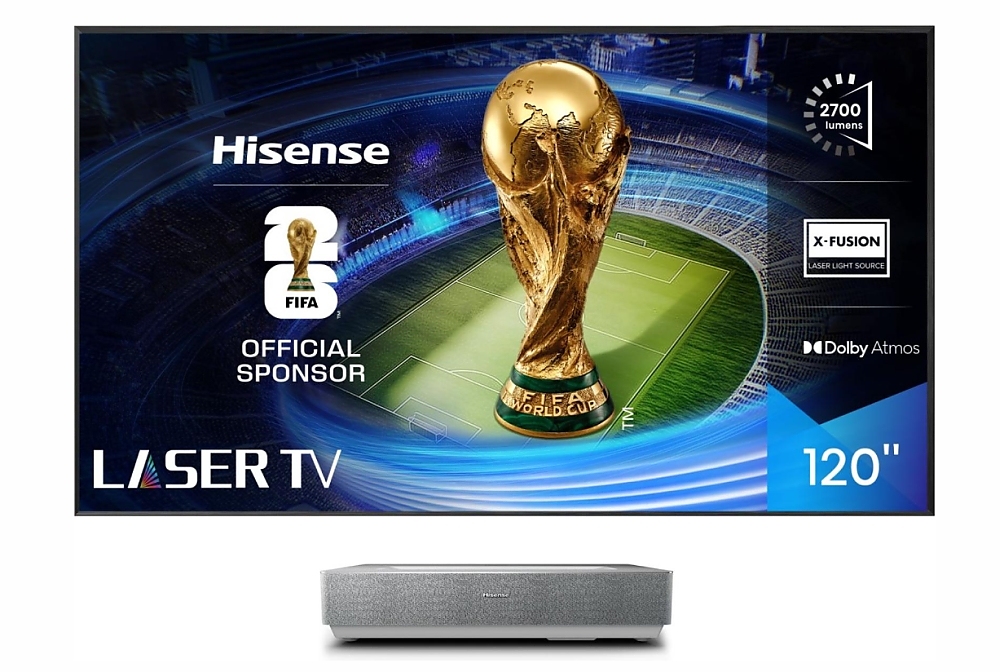 Hisense 120" 120L5ND, 4K Ultra HD 3840x2160, Laser TV, Smart, Vidaa, Black