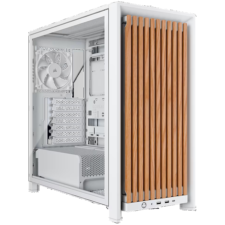 Corsair FRAME 4000D RS Wood Mid-Tower, White/Oak