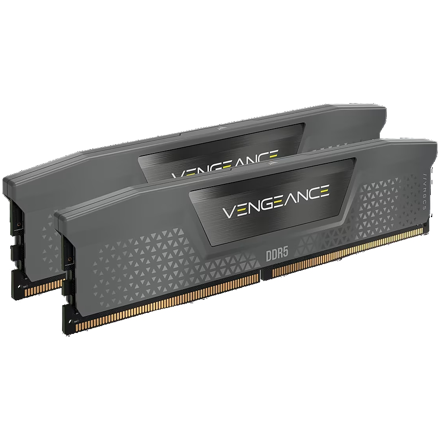 CORSAIR DDR5, 5200MT/s 16GB 2x8GB DIMM, Unbuffered, 40-40-40-77, 1Gbx16, Std PMIC, AMD EXPO, VENGEANCE DDR5 Cool Grey Heatspreader, Black PCB, 1.25V