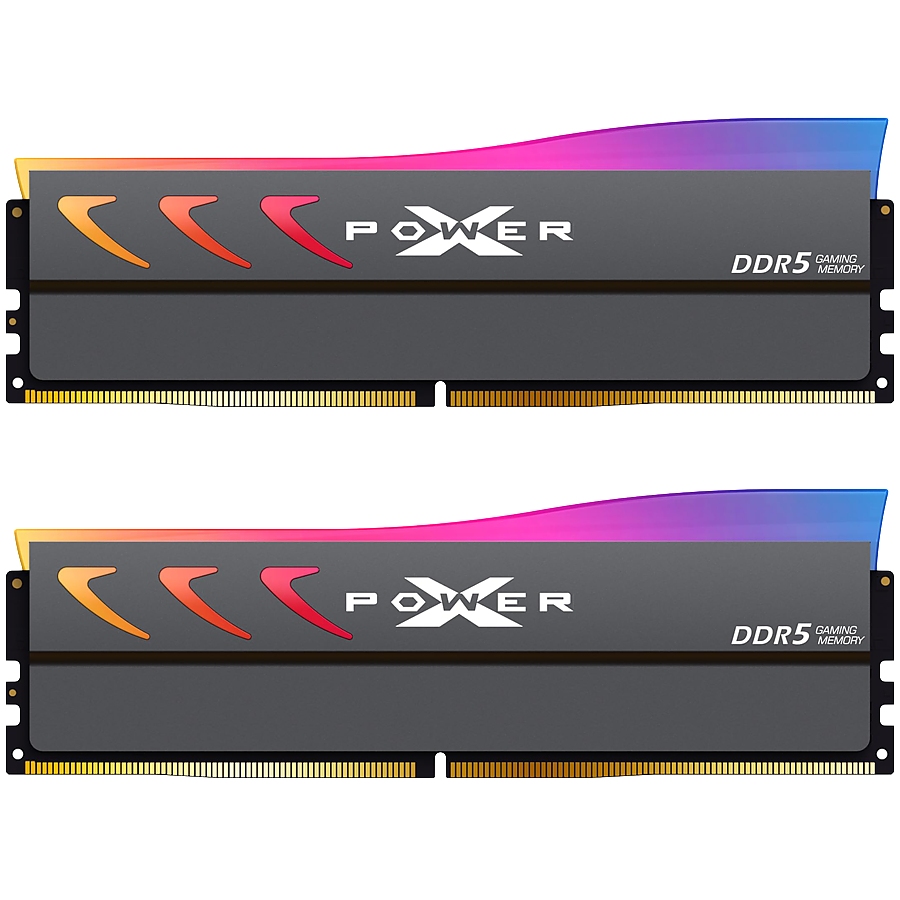 SILICON POWER 32GB (16Gx2) XPOWER Storm DDR5 RGB Gaming UDIMM, DDR5-6000, C36, 2Gx8 SR, RGB-UDIMM, w/HS-G