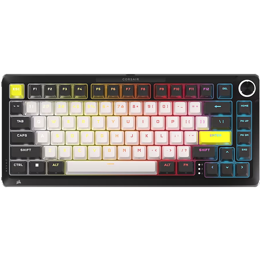 CORSAIR MAKR PRO 75 Hall Effect Gaming Keyboard, Carbon, MGX Hyperdrive (CH-91CE21G-NA/PK)