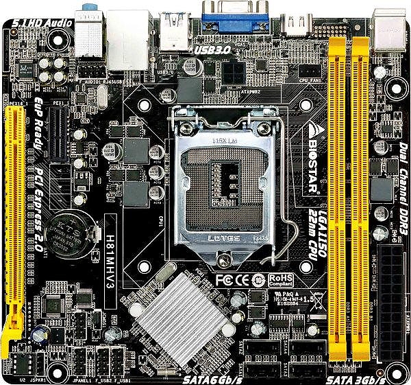 Дънна платка BIOSTAR H81MHV3, Intel H81, sock. 1150, Ver 7.3