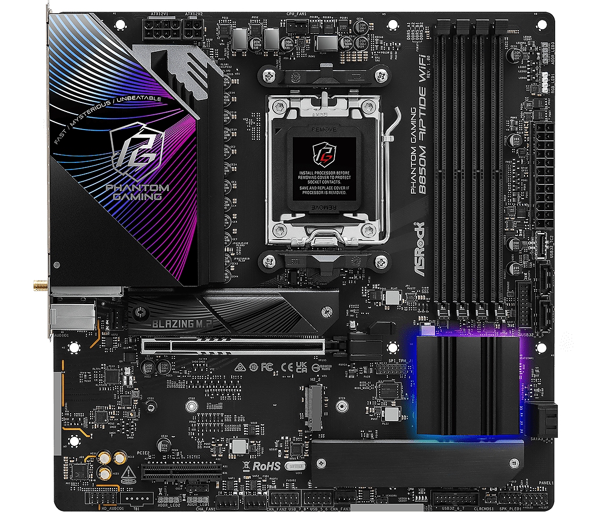 Дънна платка ASRock B850M RIPTIDE WIFI7 socket AM5