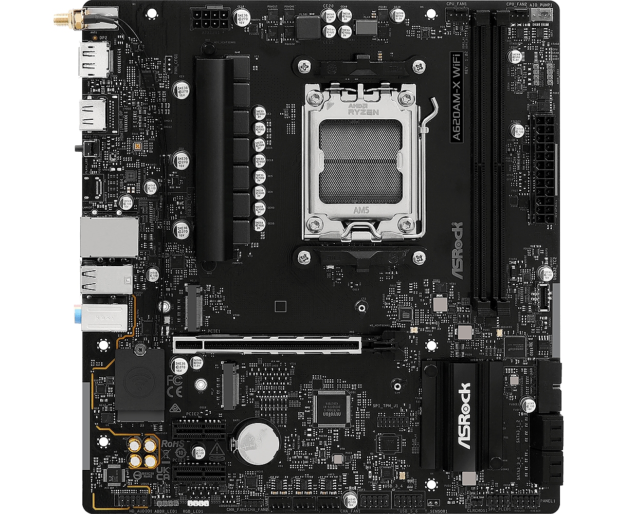 Дънна платка ASRock A620AM-X WIFI, AM5