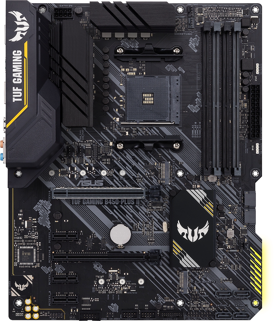 Дънна платка ASUS TUF GAMING B450-PLUS II, socket AM4
