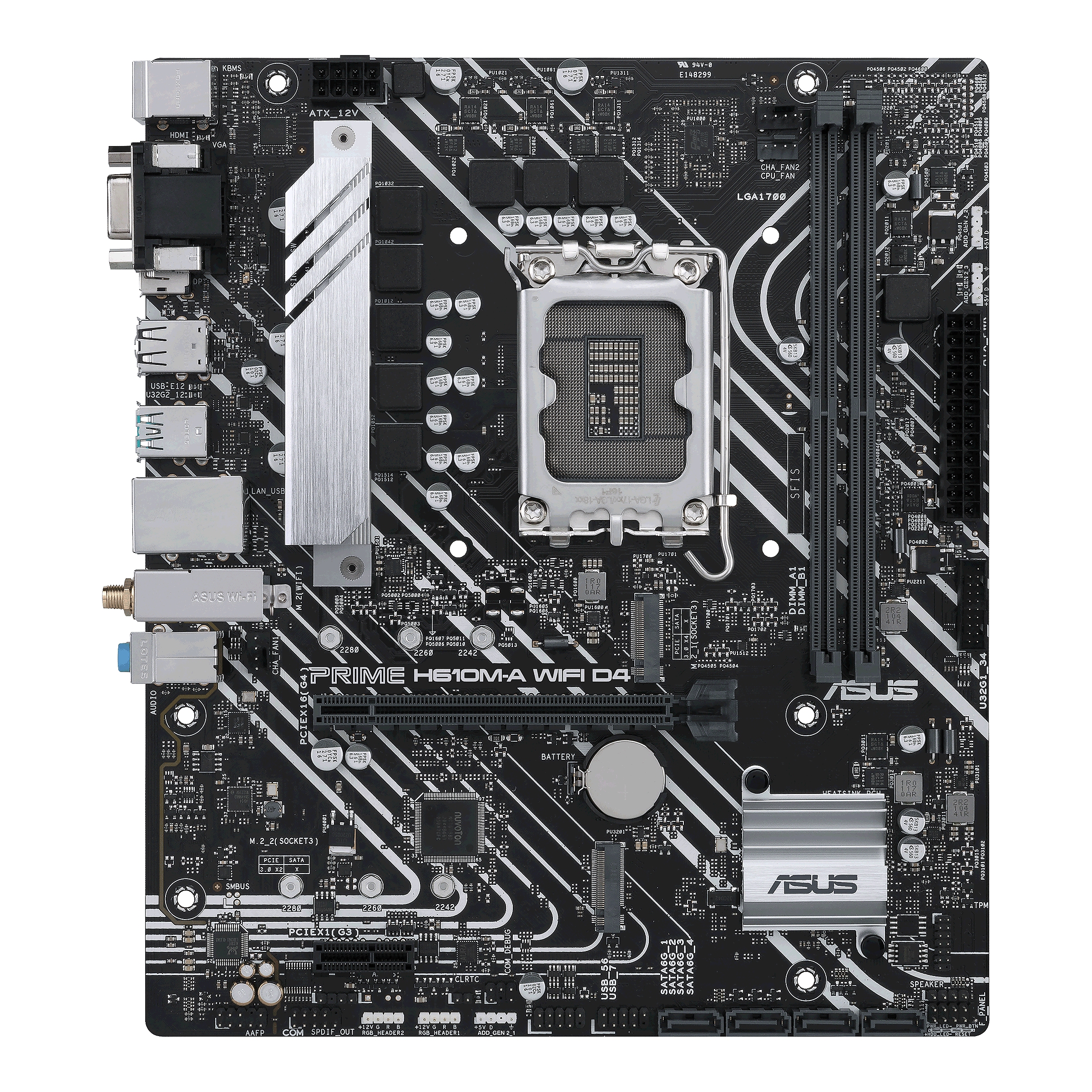 Дънна платка ASUS PRIME H610M-A WIFI D4, LGA 1700 mATX