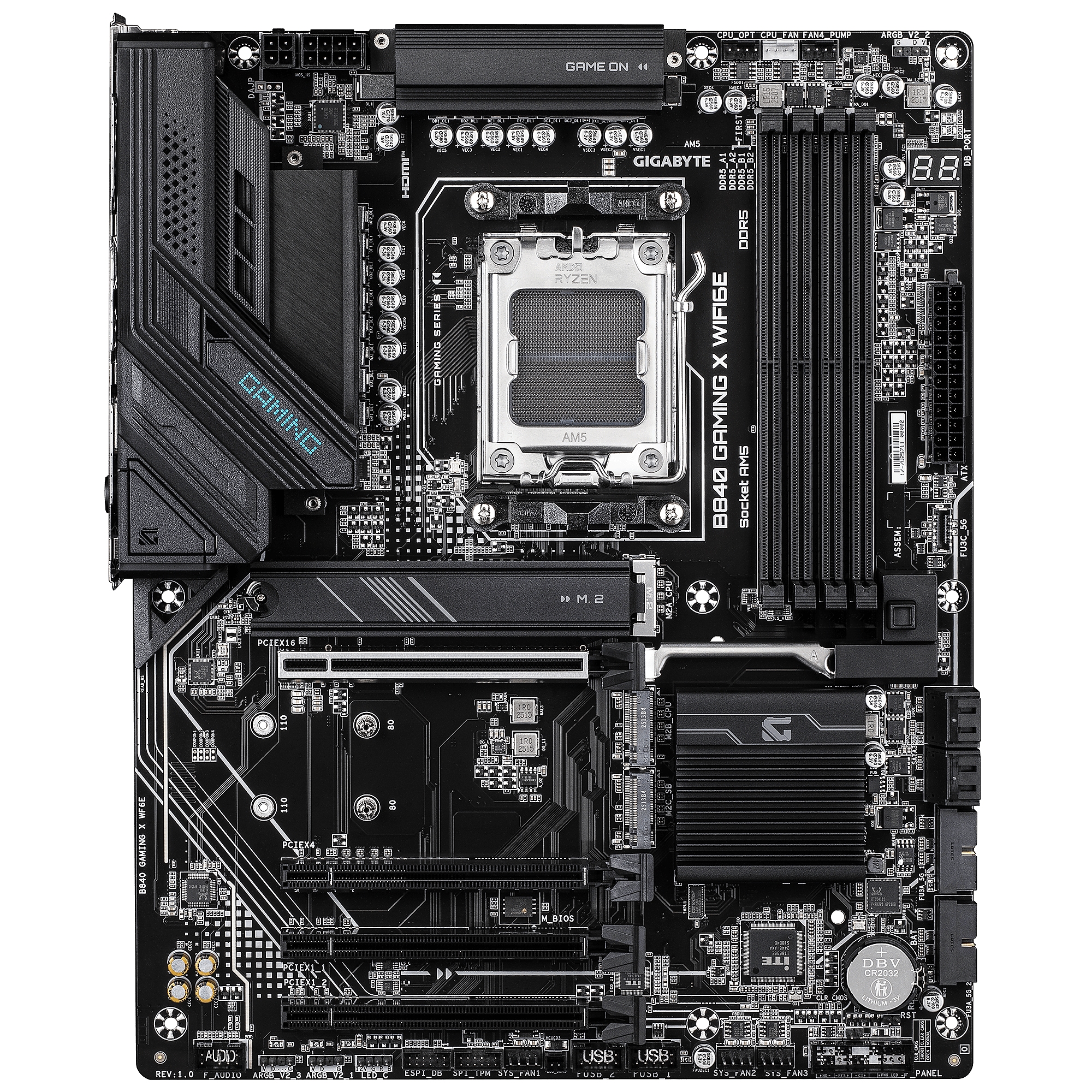 Дънна платка GIGABYTE B840 GAMING X WIFI 6E socket AM5