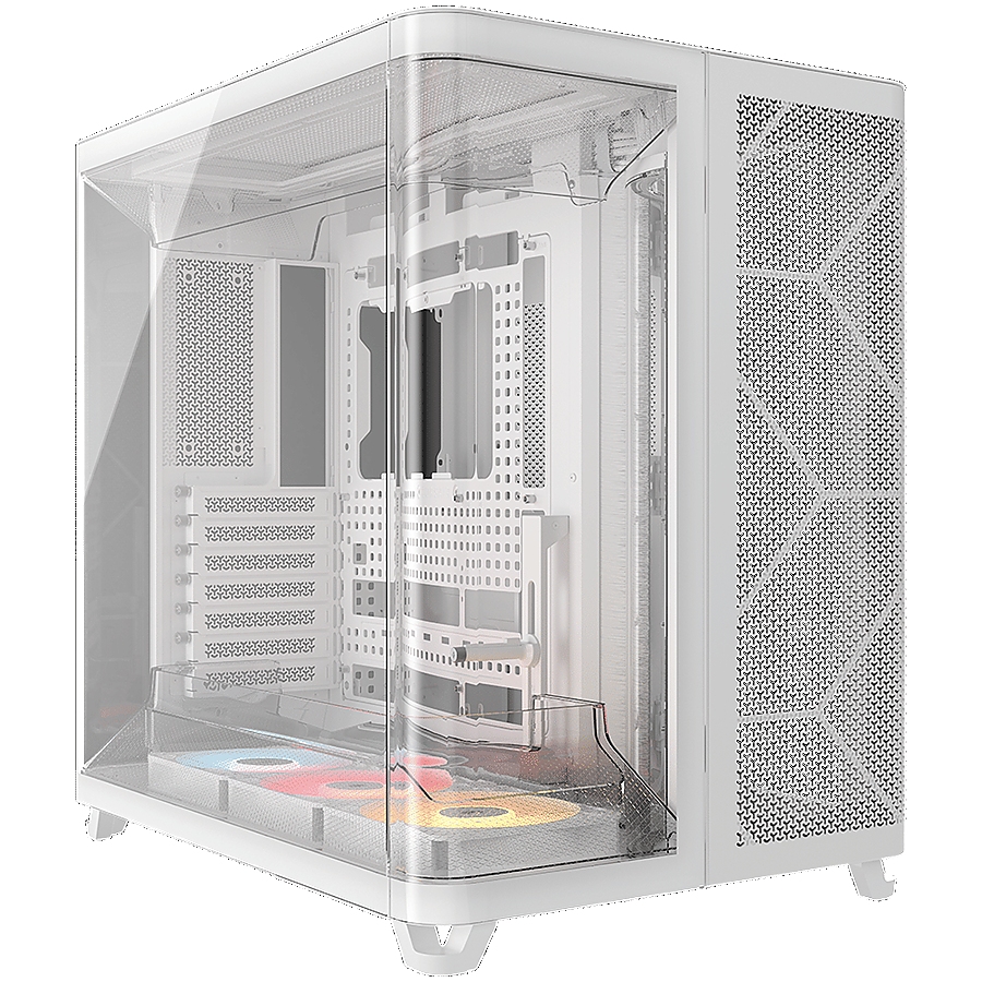 CORSAIR AIR 5400 RS-R ARGB Tempered Glass Mid-Tower, White