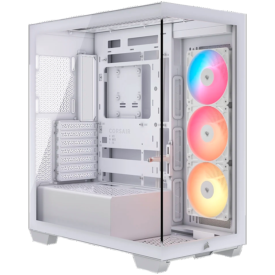CORSAIR 3500X RSR ARGB Tempered Glass Mid-Tower, White